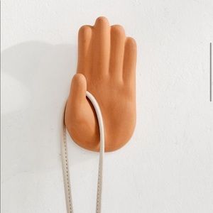 Set of 3 Ceramic Hand Wall Hooks